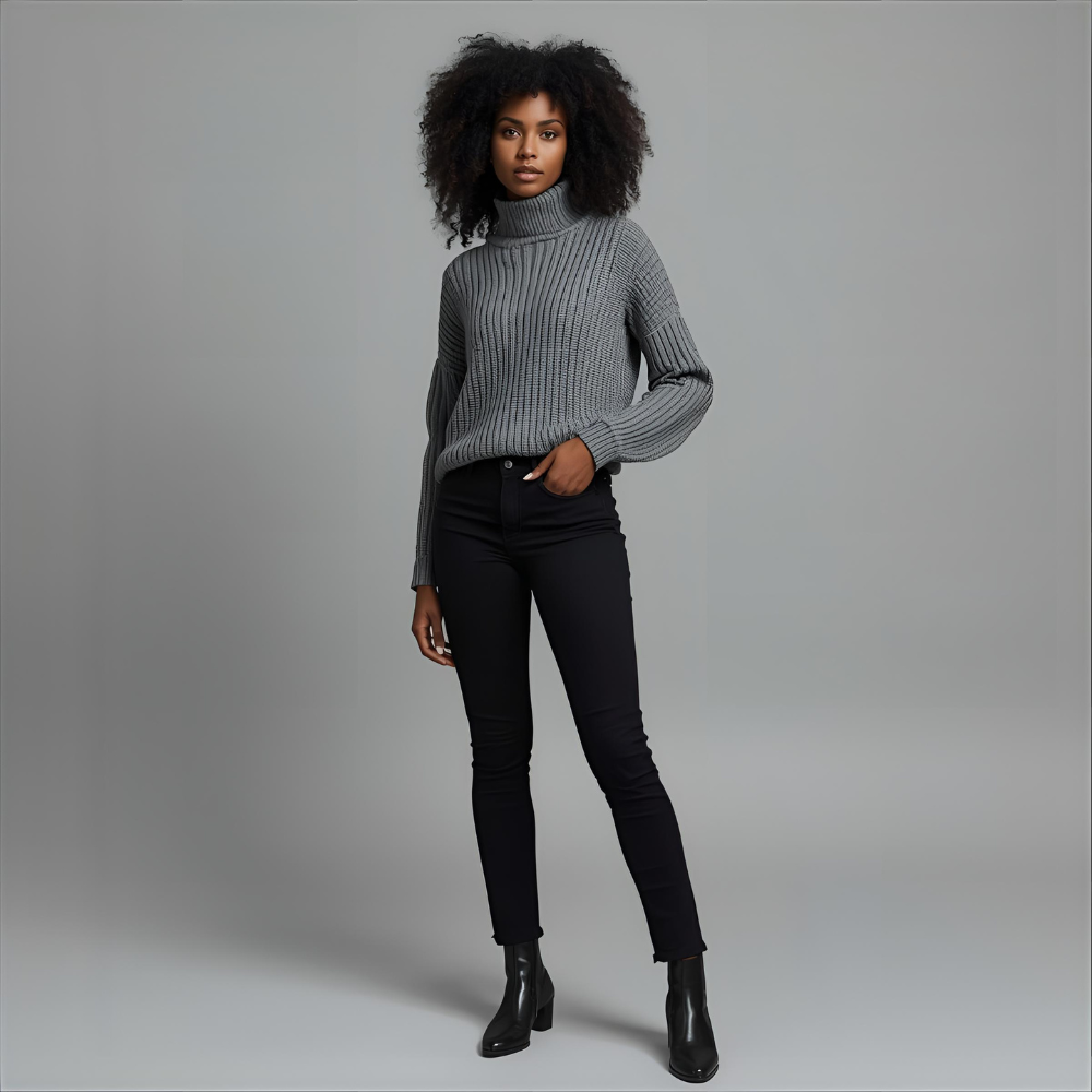 ALVERRA | Warm Knitwear Turtleneck Sweater